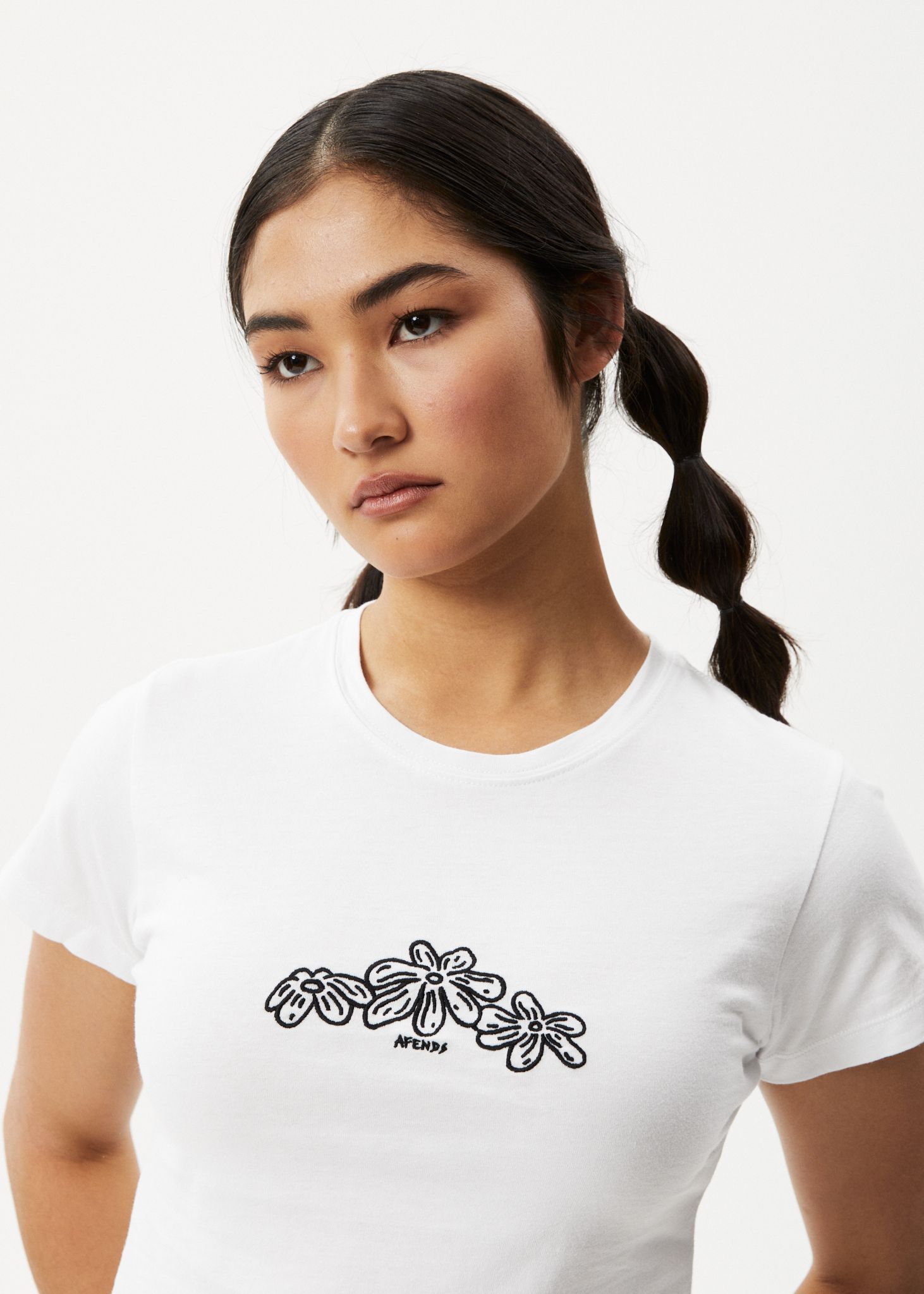 Afends Womens Elliot - Baby T-Shirt - White sold by Afends product image thumbnail 2