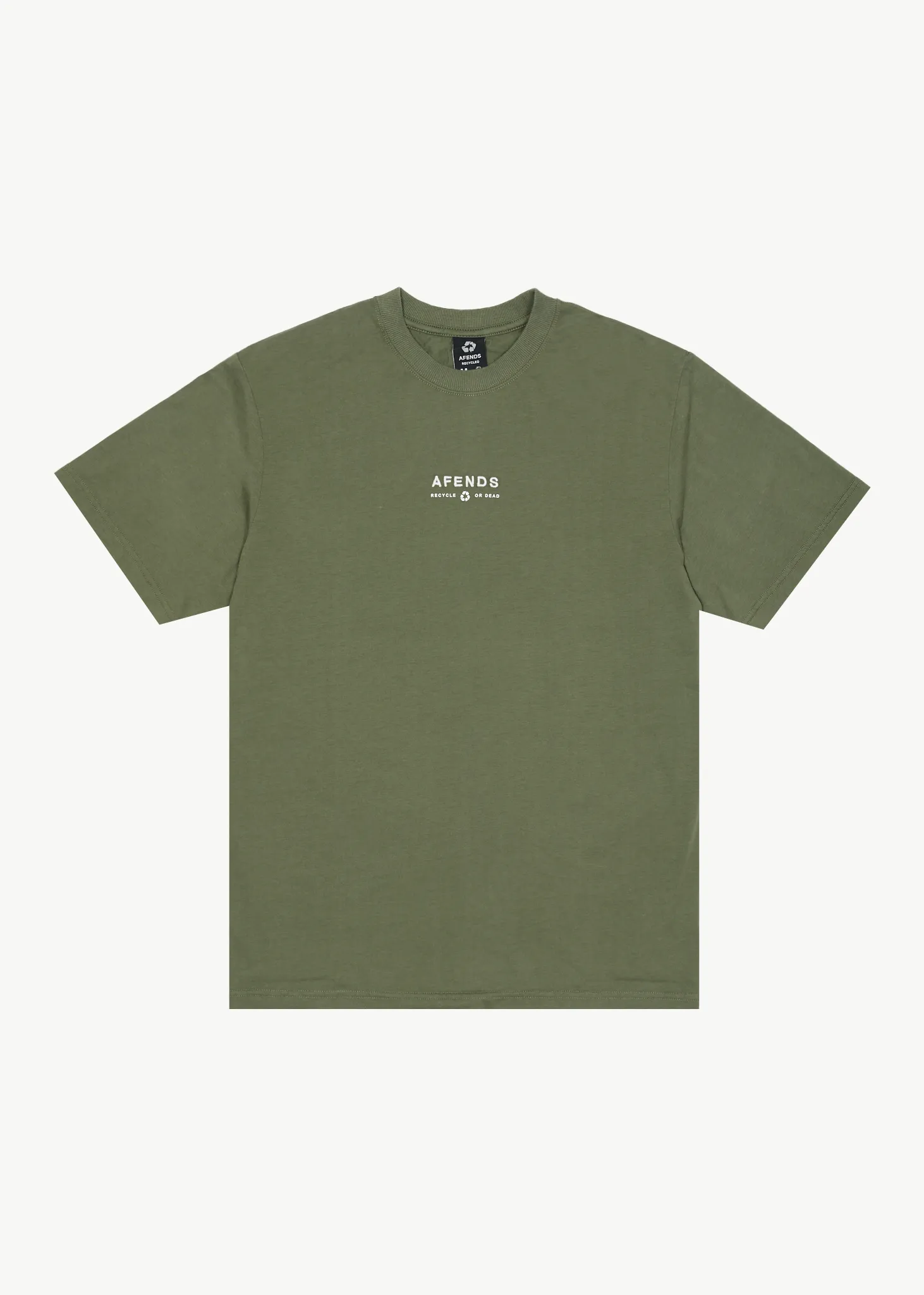 AFENDS Mens Calico - Retro Logo T-Shirt - Cypress sold by Afends