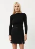 AFENDS Womens Cola - Panelled Mini Skirt - Black sold by Afends