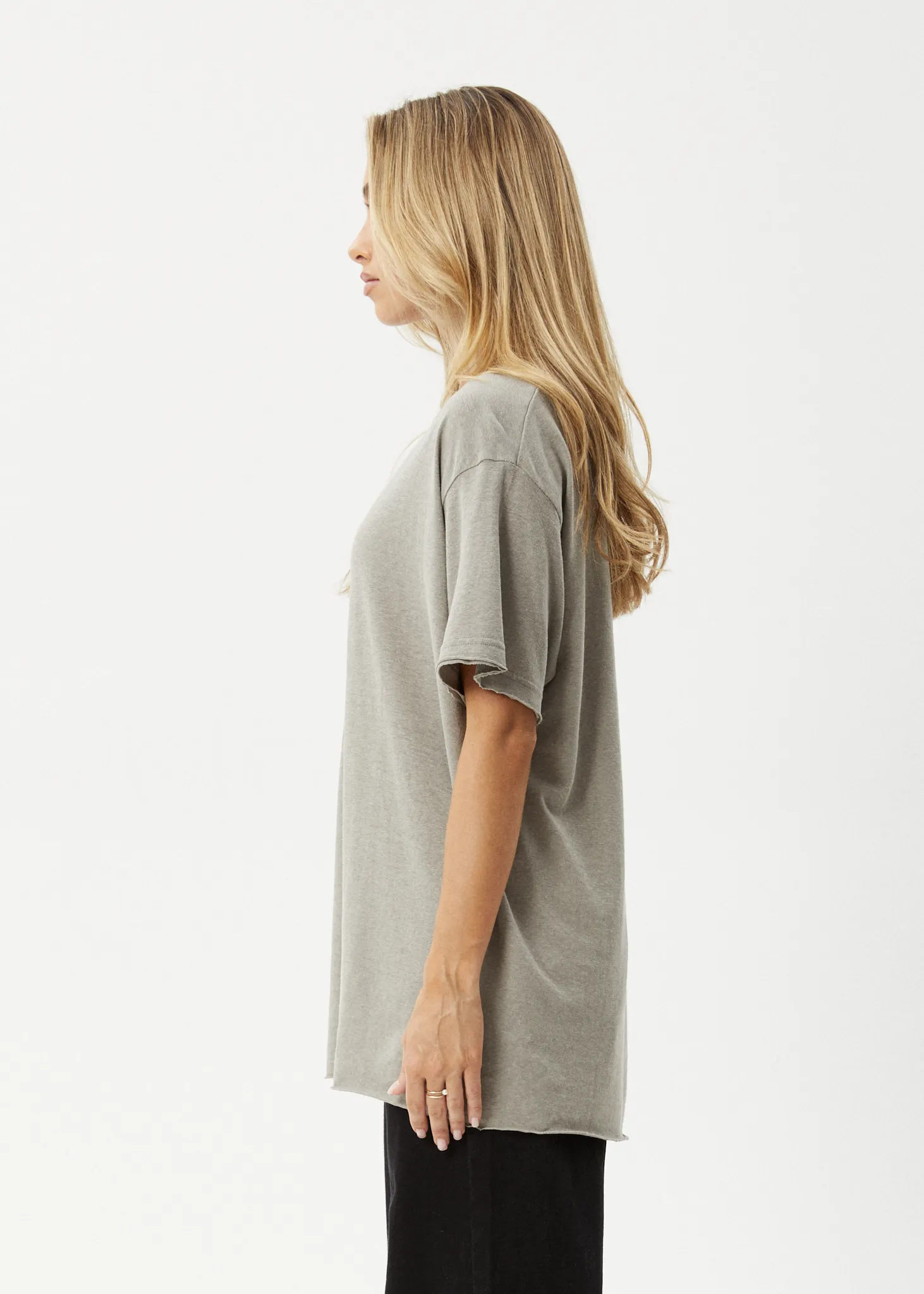 AFENDS Womens Slay - Oversized Tee - Olive sold by Afends product image thumbnail 4