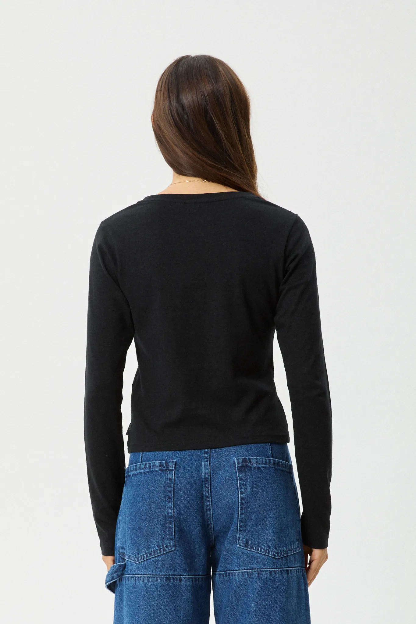AFENDS Womens Elevate - Long Sleeve Tee - Black sold by Afends product image thumbnail 5