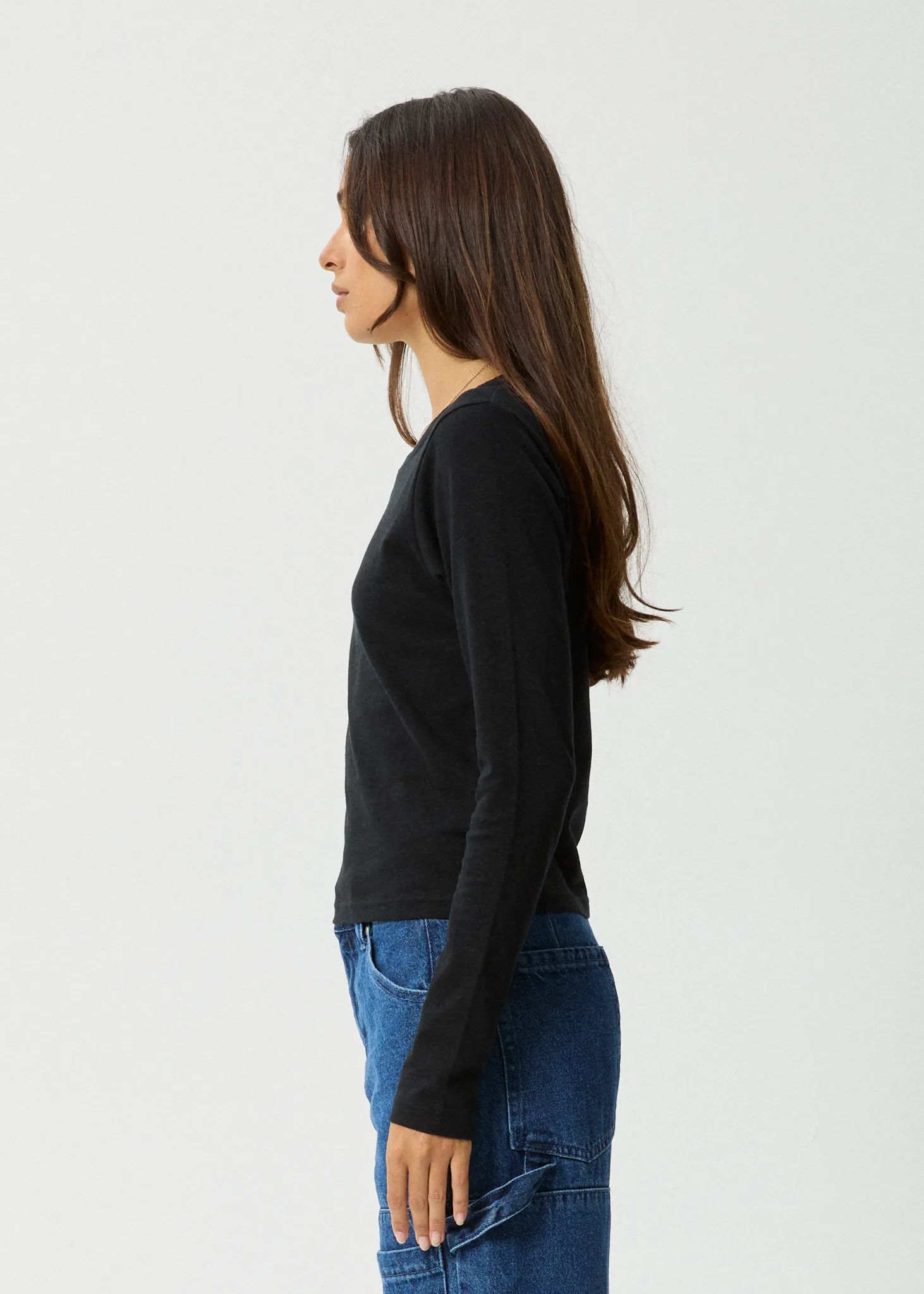 AFENDS Womens Elevate - Long Sleeve Tee - Black sold by Afends product image thumbnail 4
