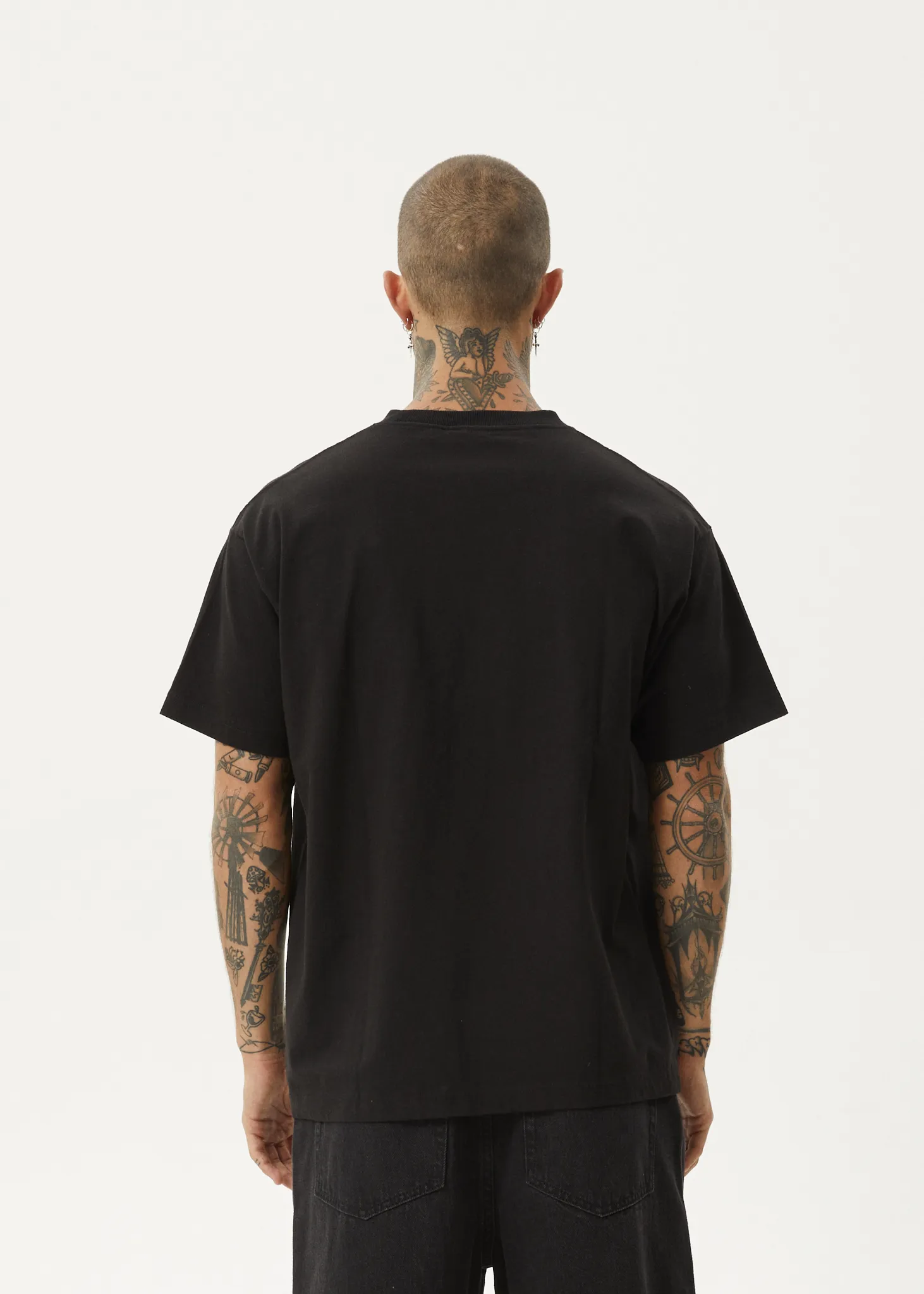 AFENDS Mens Bad Luck - Heavy Boxy Tee - Black sold by Afends product image thumbnail 5