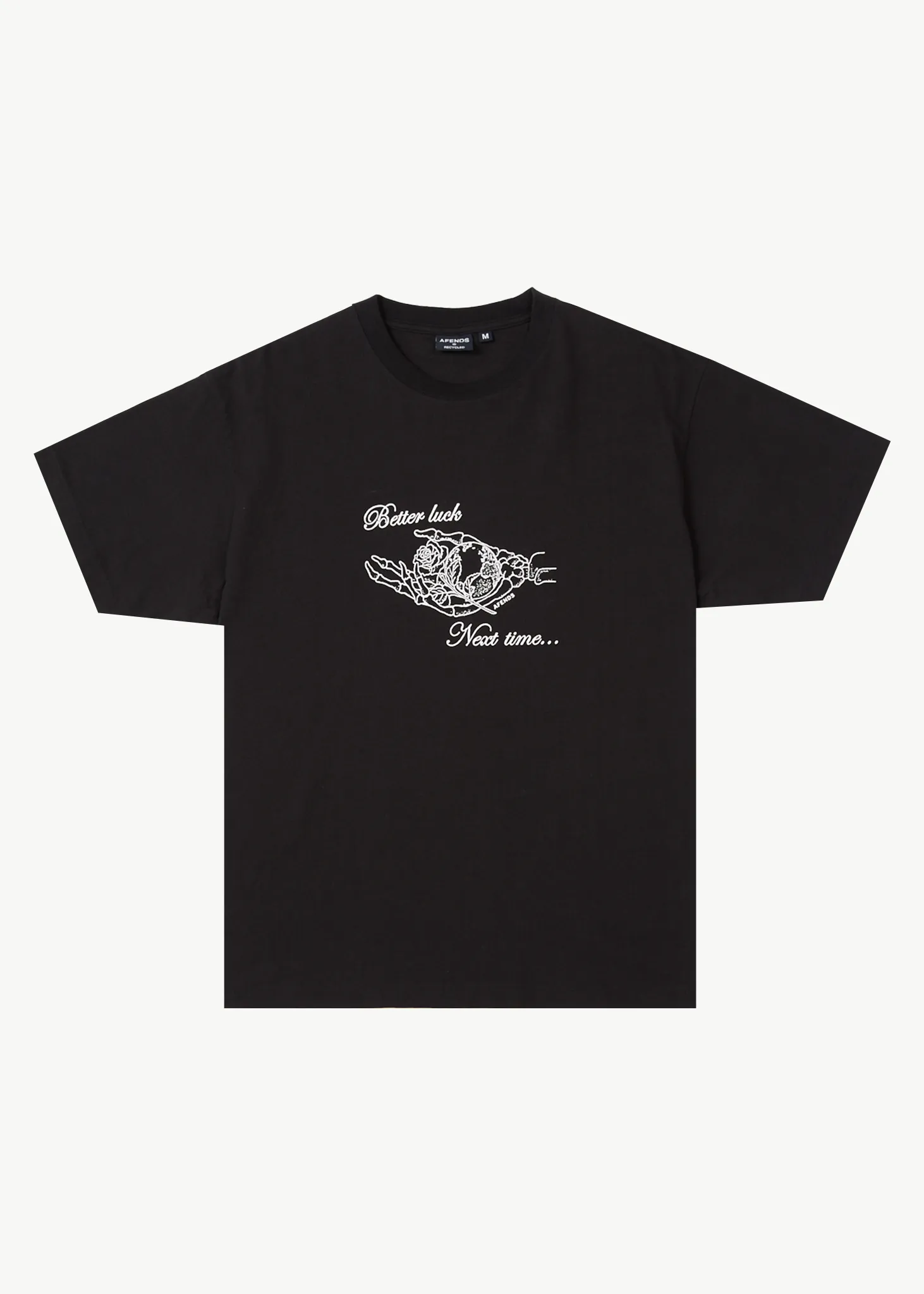 AFENDS Mens Bad Luck - Heavy Boxy Tee - Black sold by Afends