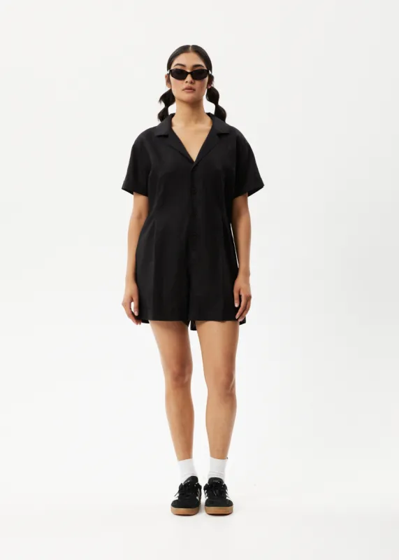AFENDS Womens Kokomo - Playsuit - Black sold by Afends