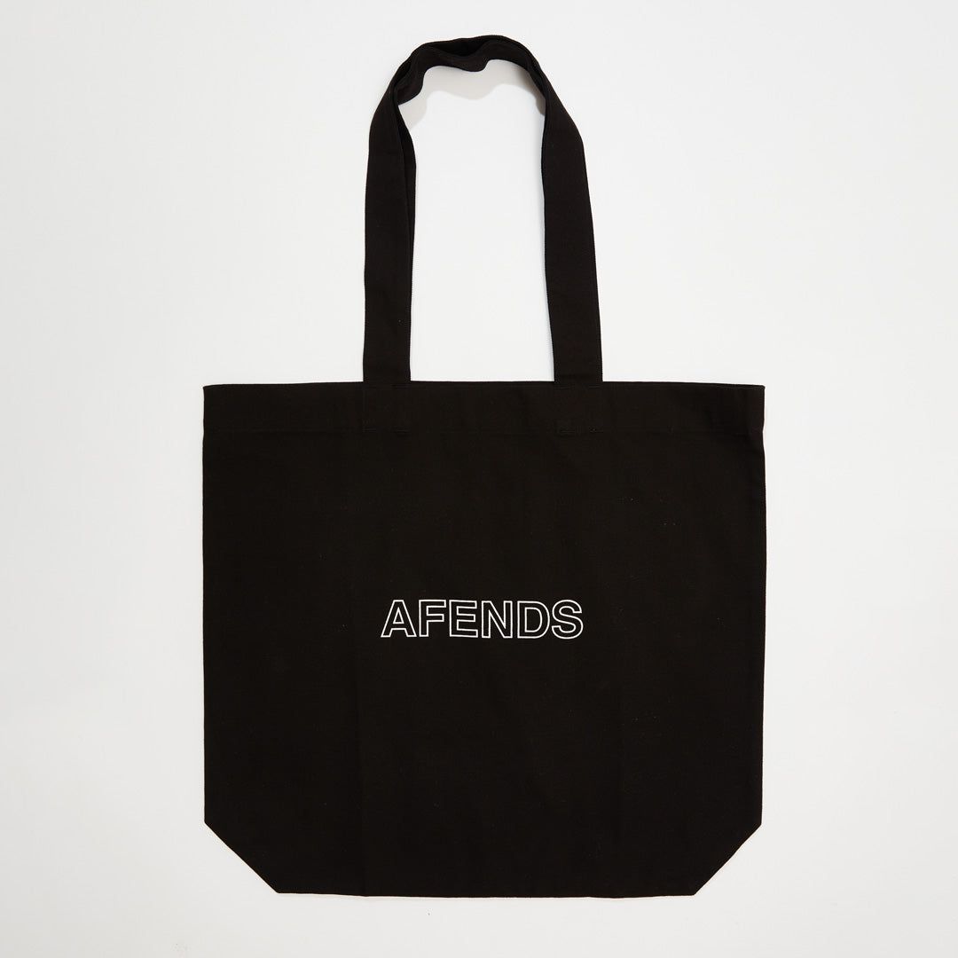 Afends Unisex Outline - Recycled Tote Bag - Black sold by Afends product image thumbnail 3