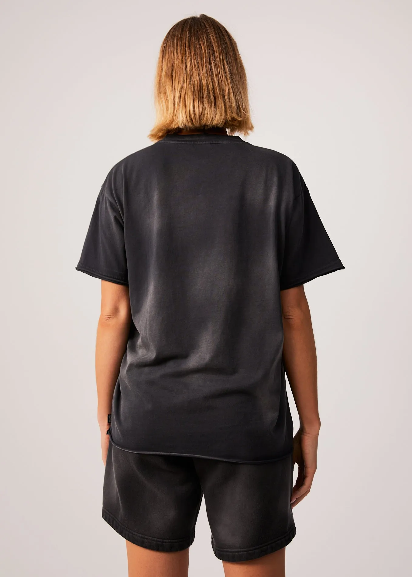 AFENDS Womens Boulevard - Oversized Graphic Tee - Worn Black sold by Afends product image thumbnail 5