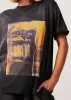 AFENDS Womens Boulevard - Oversized Graphic Tee - Worn Black sold by Afends