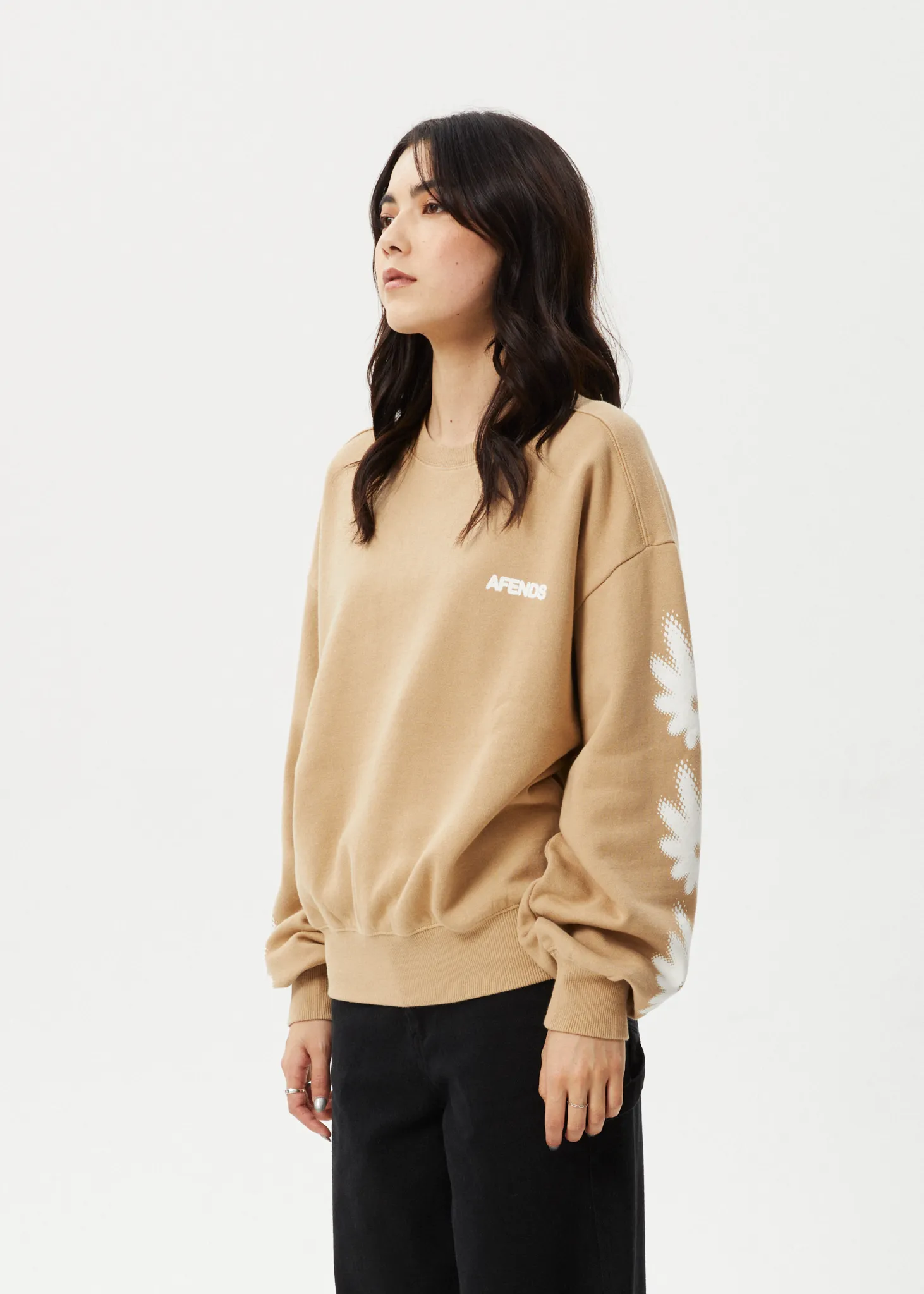 AFENDS Womens Petal - Crew Neck - Tan sold by Afends product image thumbnail 4