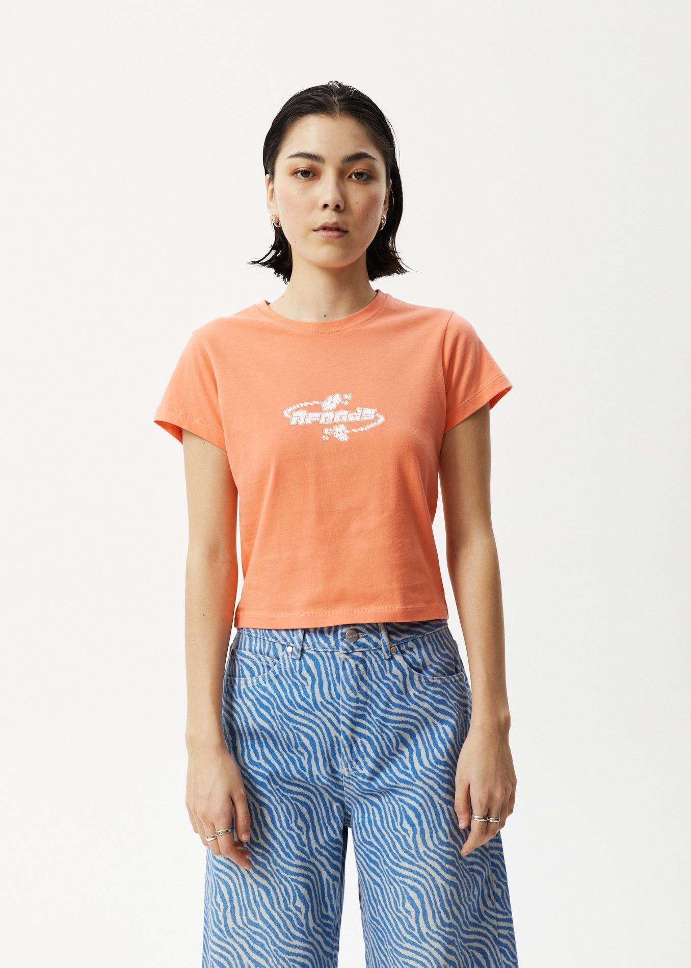 Afends Womens Surf - Baby T-Shirt - Peach sold by Afends