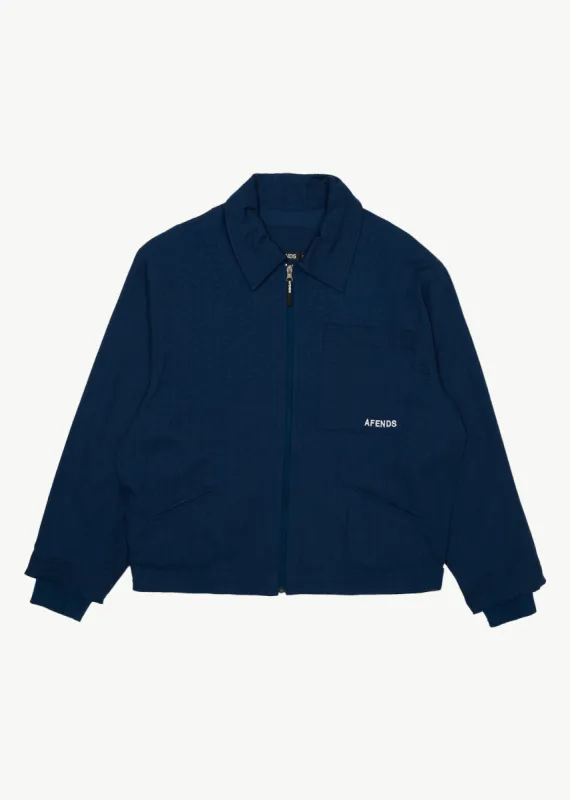 AFENDS Mens Oracle - Carpenter Jacket - Navy sold by Afends