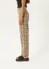 AFENDS Womens Check Out Shelby - Pants - Moonbeam Check sold by Afends