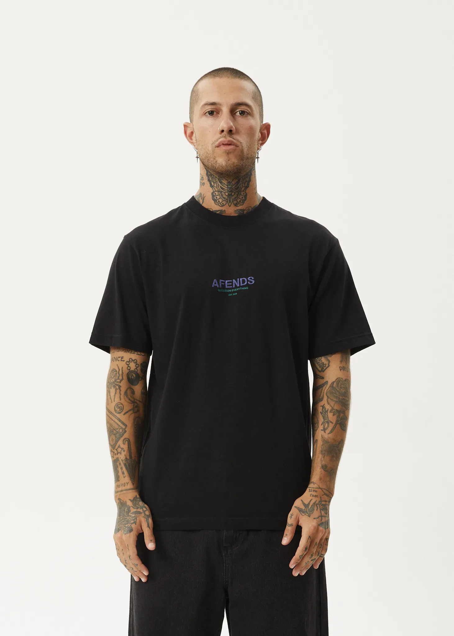 AFENDS Mens Vinyl - Retro Tee - Black sold by Afends product image thumbnail 2