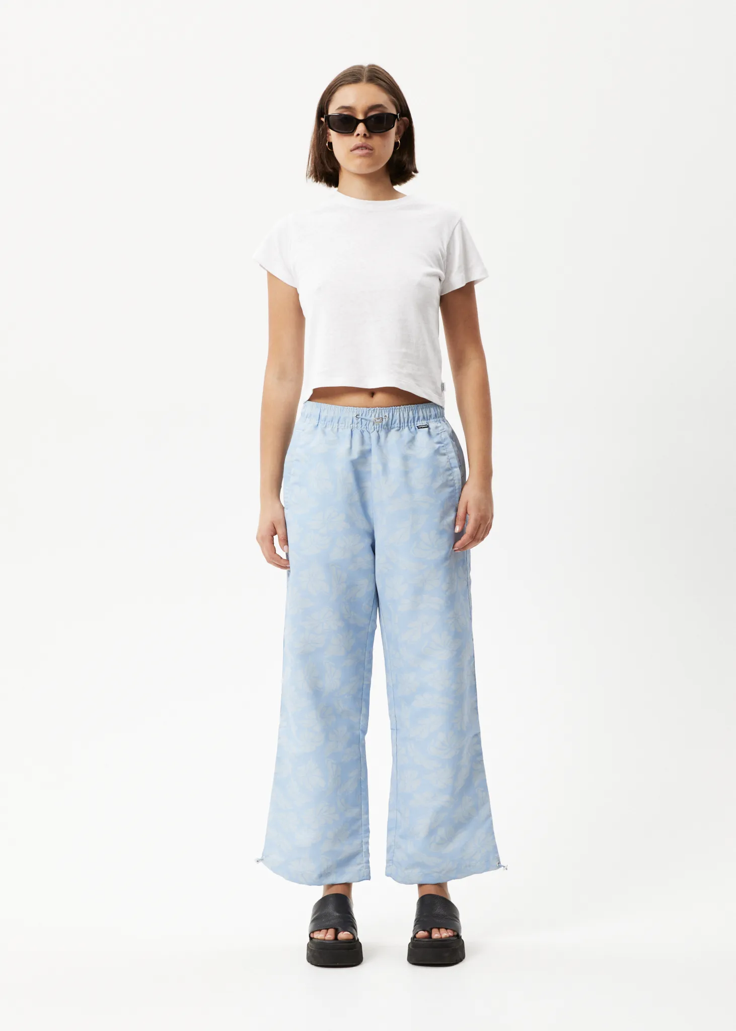 AFENDS Womens Underworld - Spray Pant - Powder Blue sold by Afends