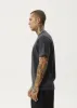AFENDS Mens Message - Retro Fit Tee - Charcoal sold by Afends