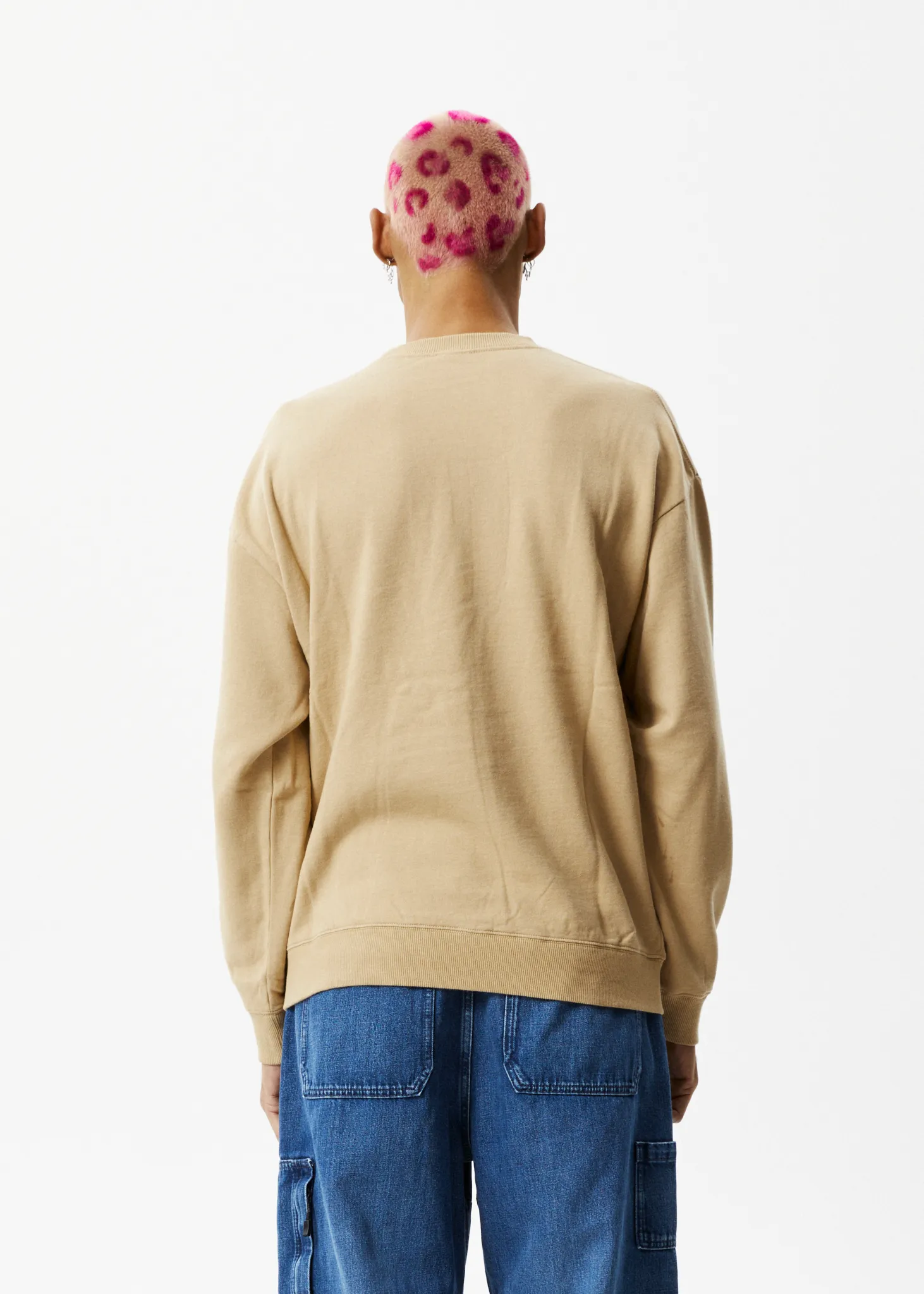 AFENDS Mens Bloom - Crew Neck Jumper - Tan sold by Afends product image thumbnail 5