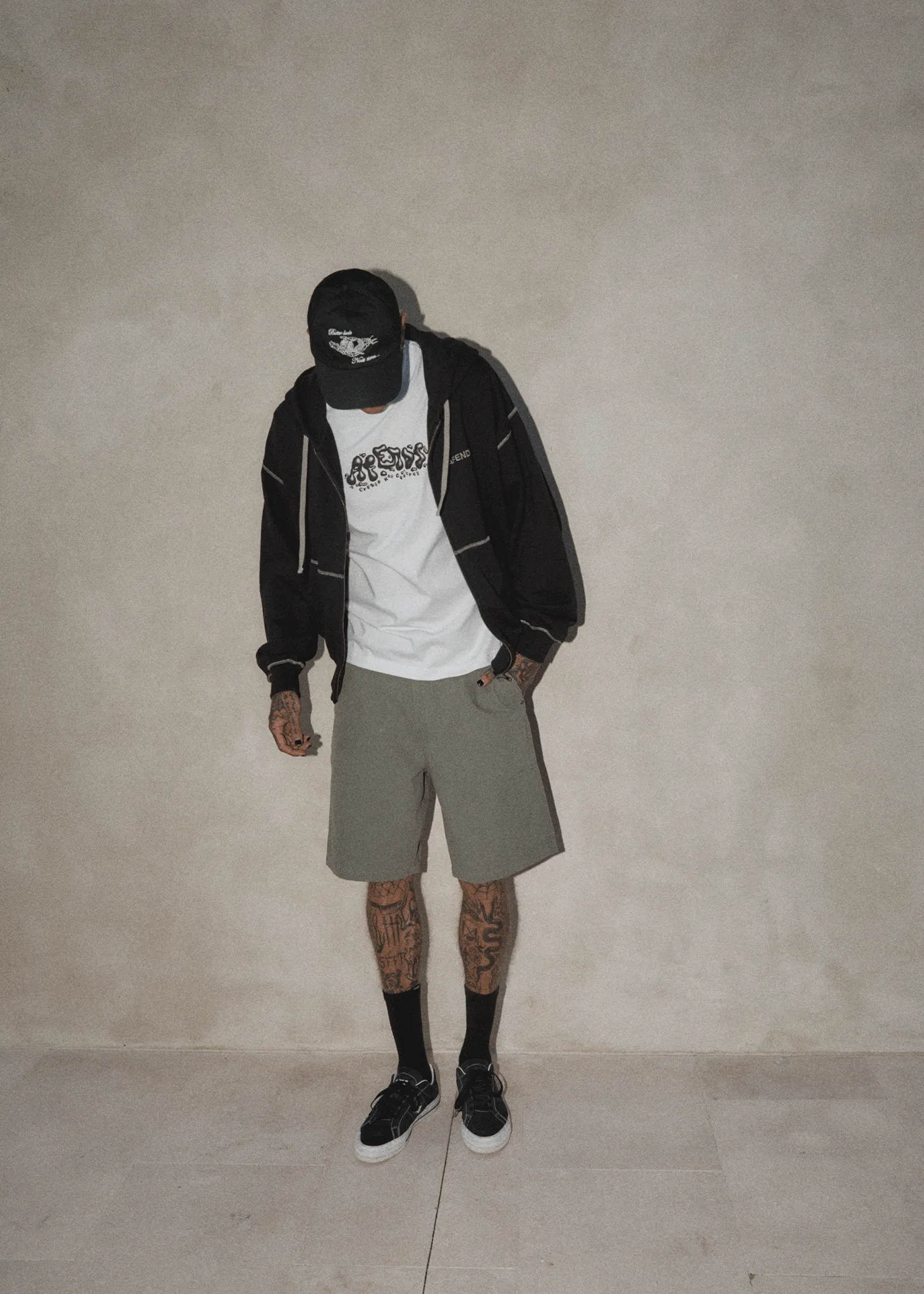 AFENDS Mens Burner - Zip Hood - Black sold by Afends product image thumbnail 3