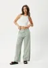 AFENDS Womens Millie Sienna - Wide Leg Pants - Tan Check sold by Afends