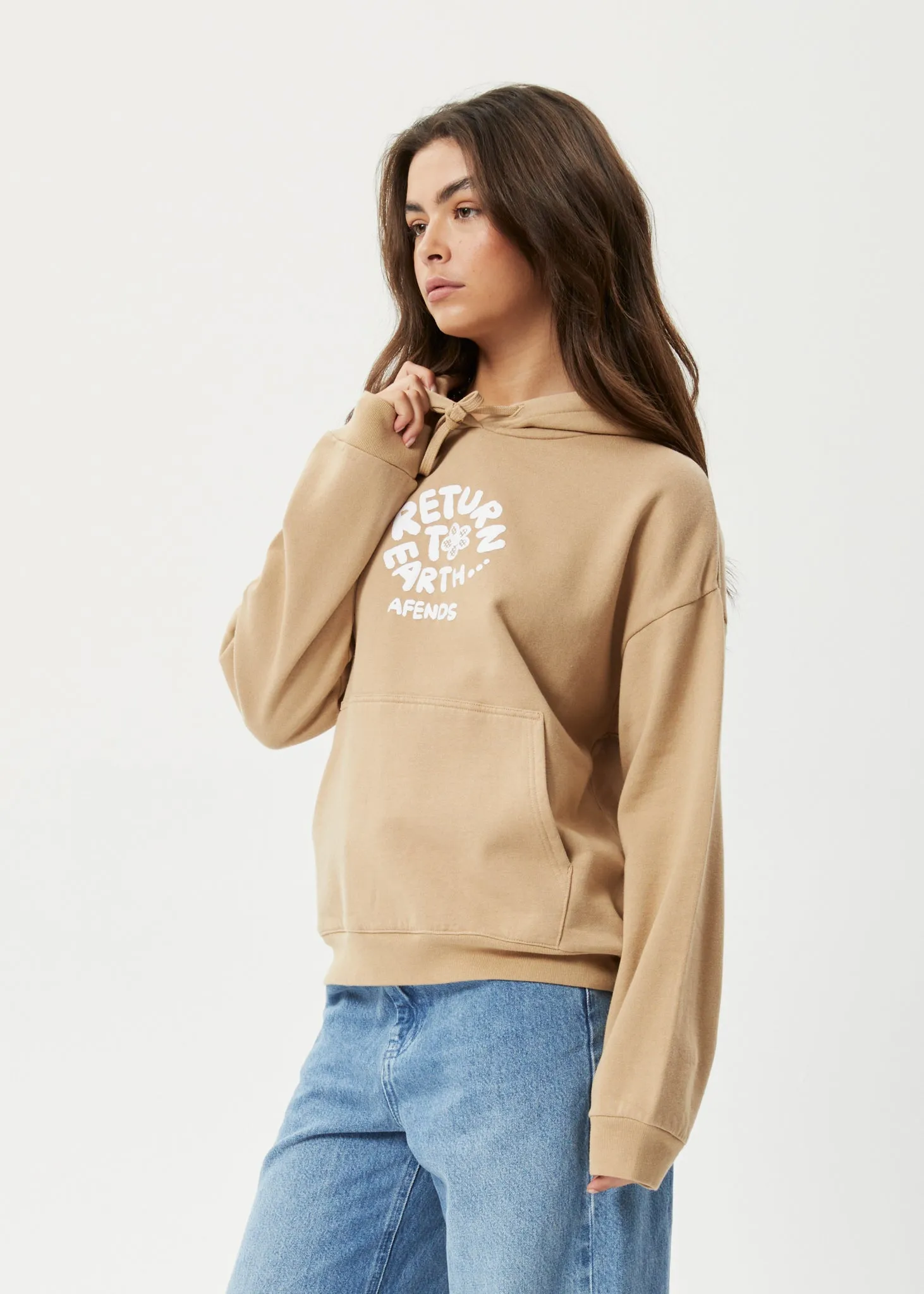 AFENDS Womens Taylor - Hoodie - Tan sold by Afends product image thumbnail 4