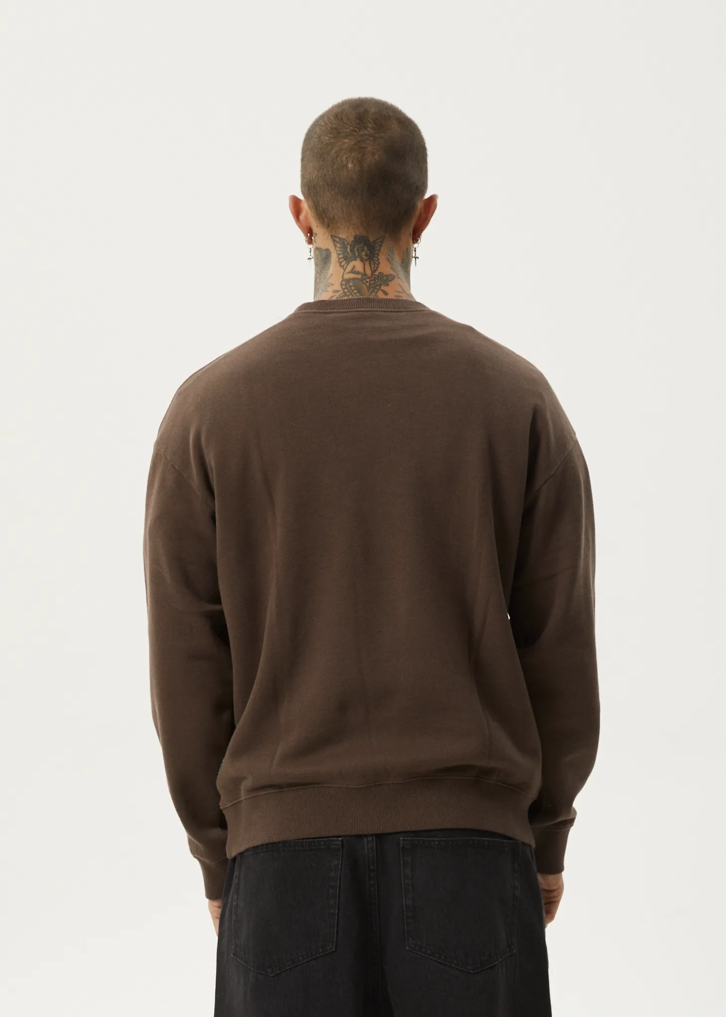 AFENDS Mens Space - Crew Neck - Coffee sold by Afends product image thumbnail 5