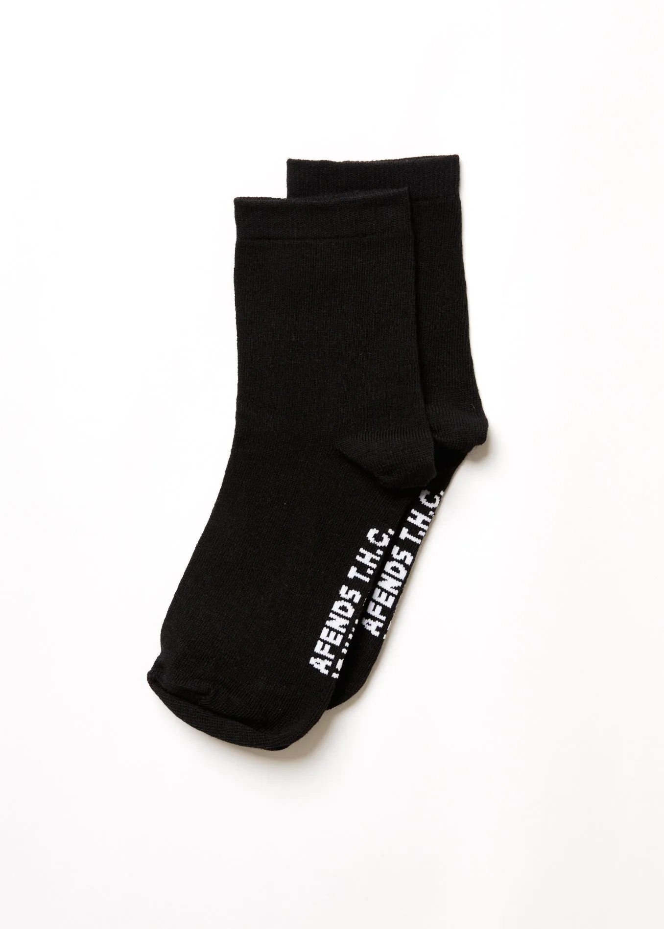 AFENDS Unisex All Time - Crew Socks - Black sold by Afends product image thumbnail 3