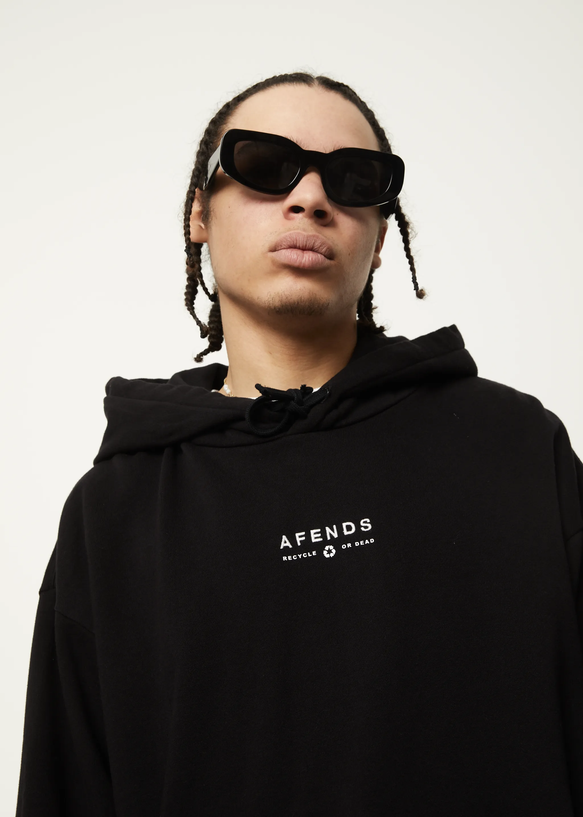 AFENDS Mens Calico - Hoodie - Black sold by Afends product image thumbnail 2