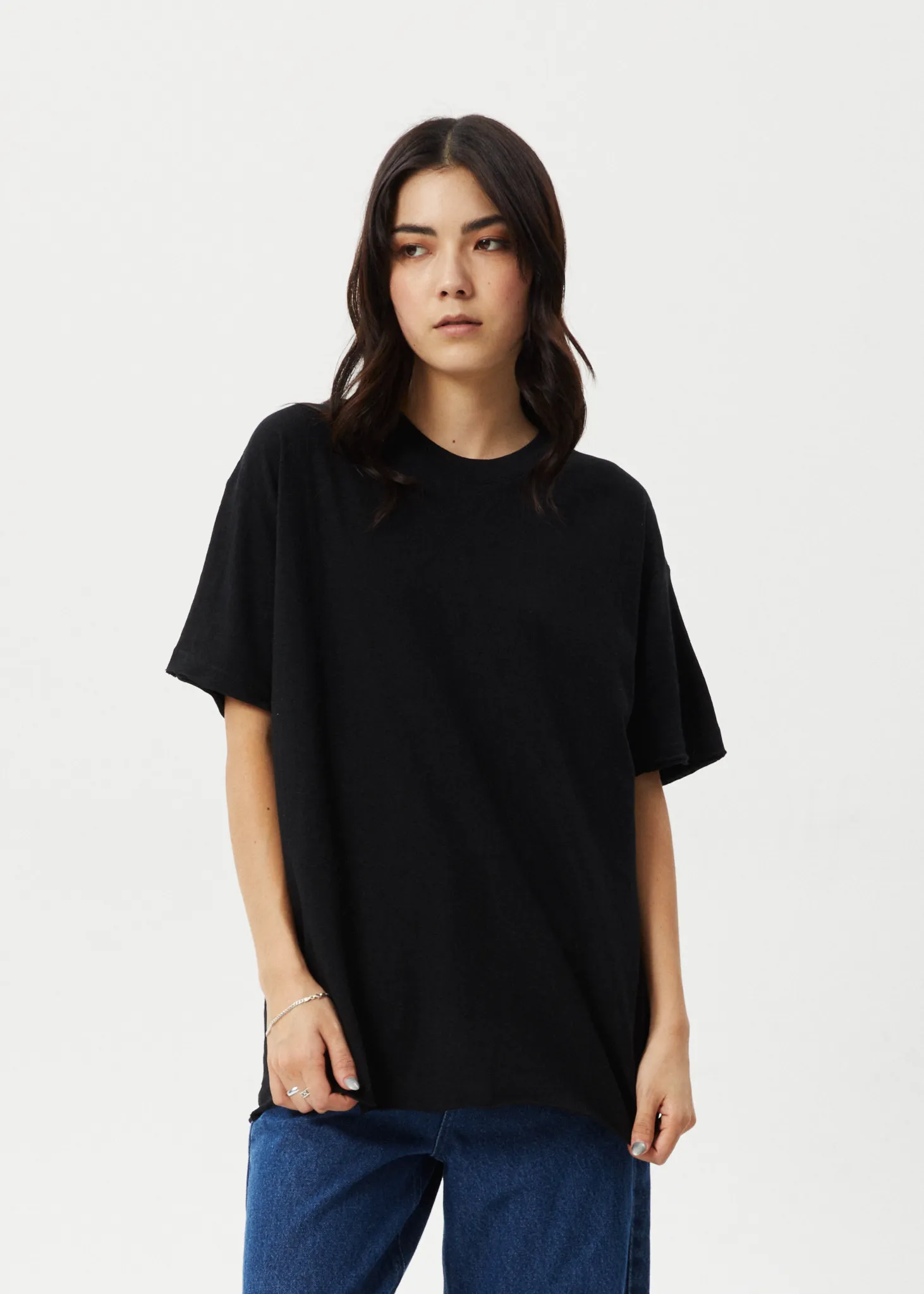 AFENDS Womens Slay - Oversized Tee - Black sold by Afends