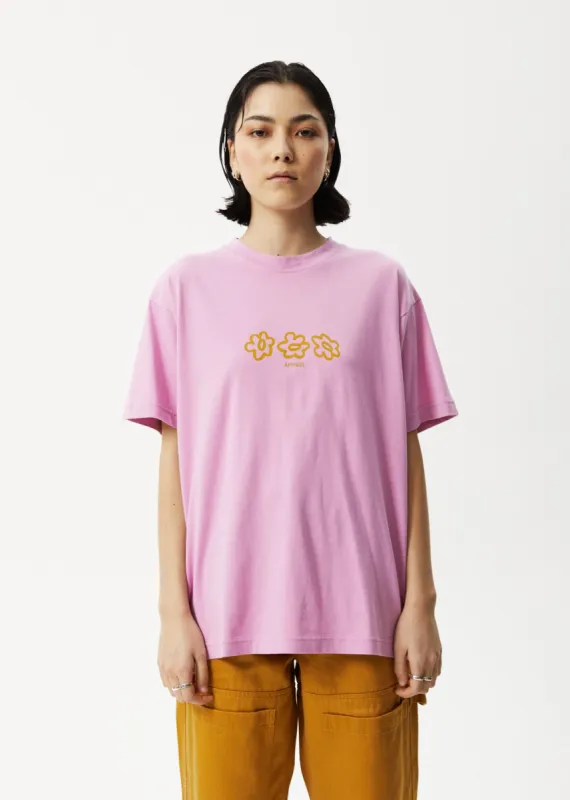 AFENDS Womens Lily Slay - Oversized Graphic T-Shirt - Candy sold by Afends