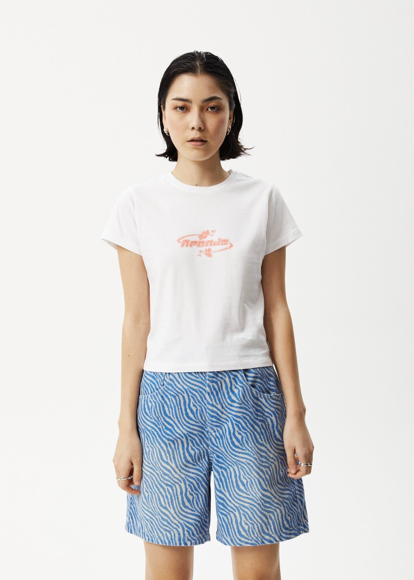 Afends Womens Surf - Baby T-Shirt - White sold by Afends