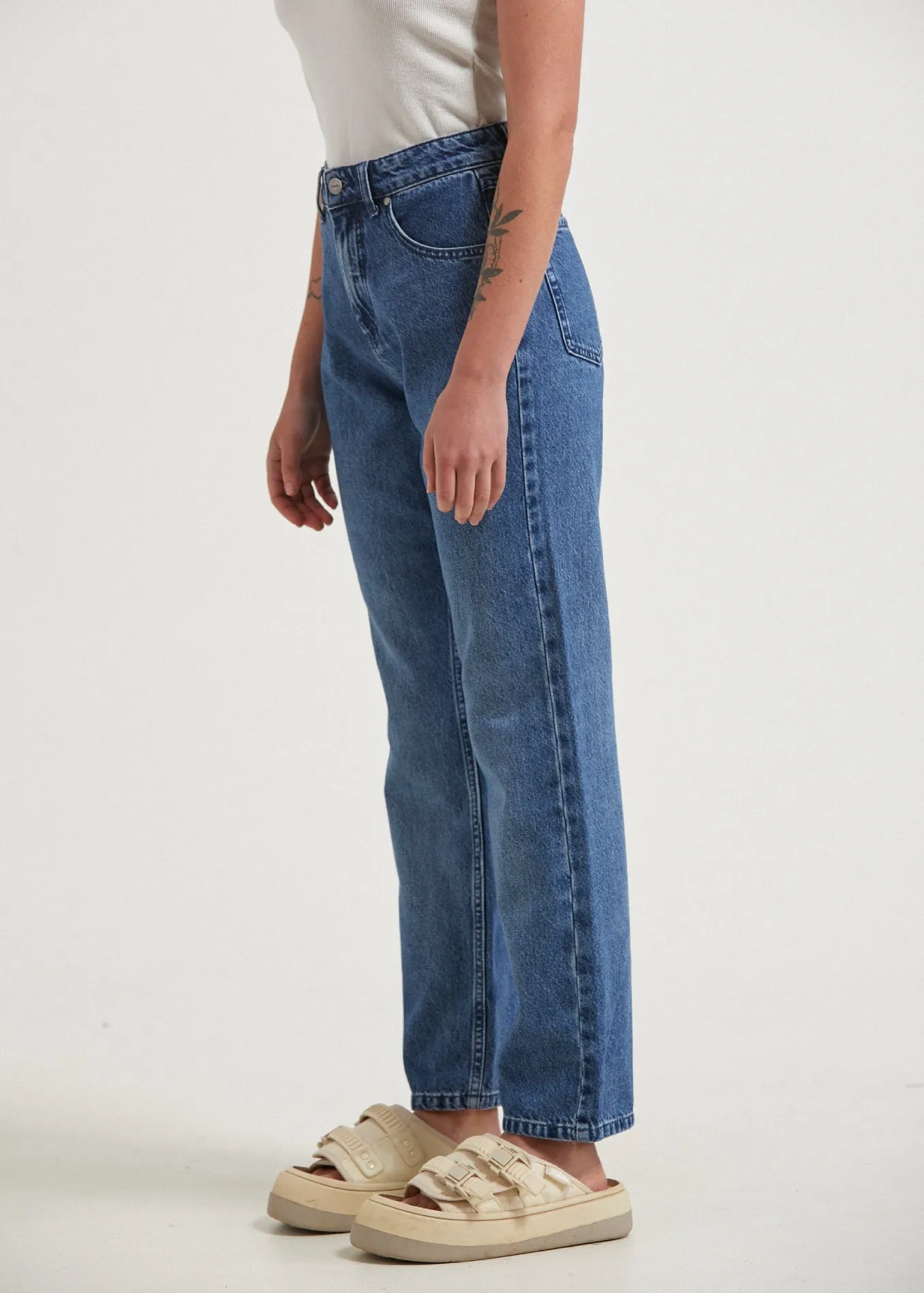 AFENDS Womens Violet - Denim Straight Leg Jean - Authentic Blue sold by Afends product image thumbnail 3