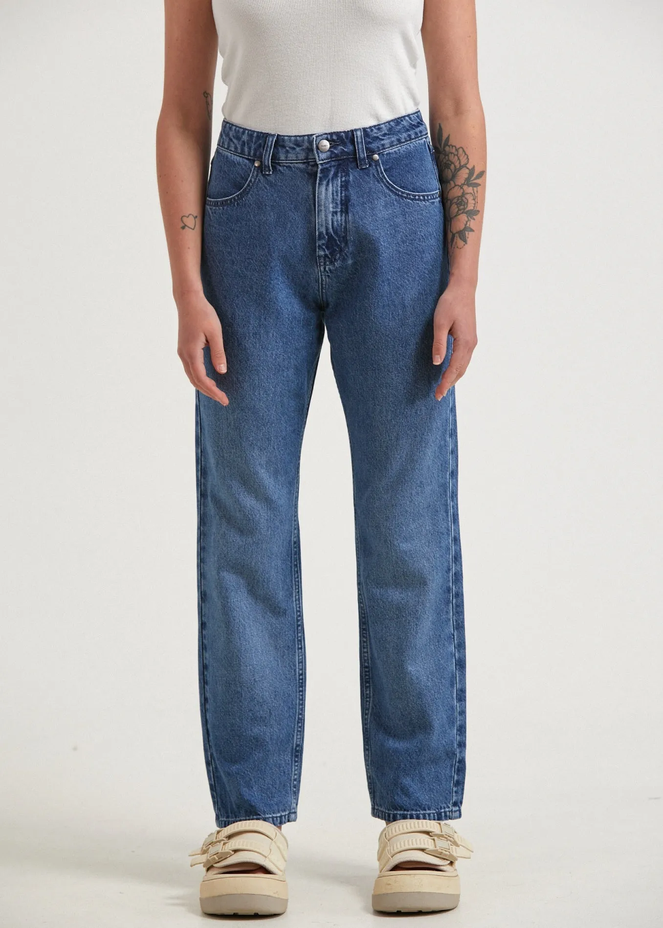 AFENDS Womens Violet - Denim Straight Leg Jean - Authentic Blue sold by Afends product image thumbnail 2