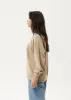 AFENDS Womens Cutback - Raglan Crew Neck Jumper - Taupe sold by Afends