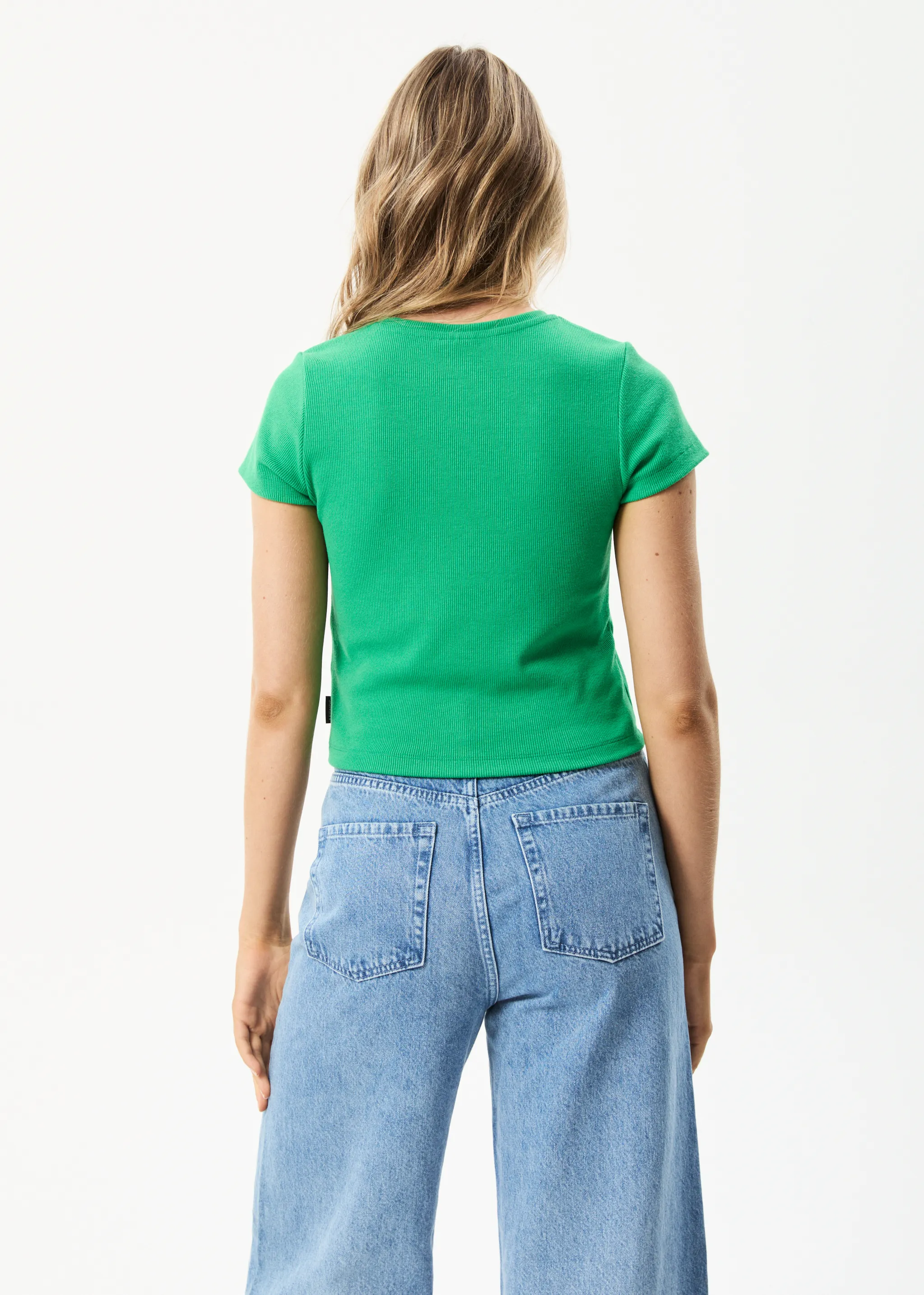 AFENDS Womens Faith - Ribbed Tee - Forest sold by Afends product image thumbnail 4