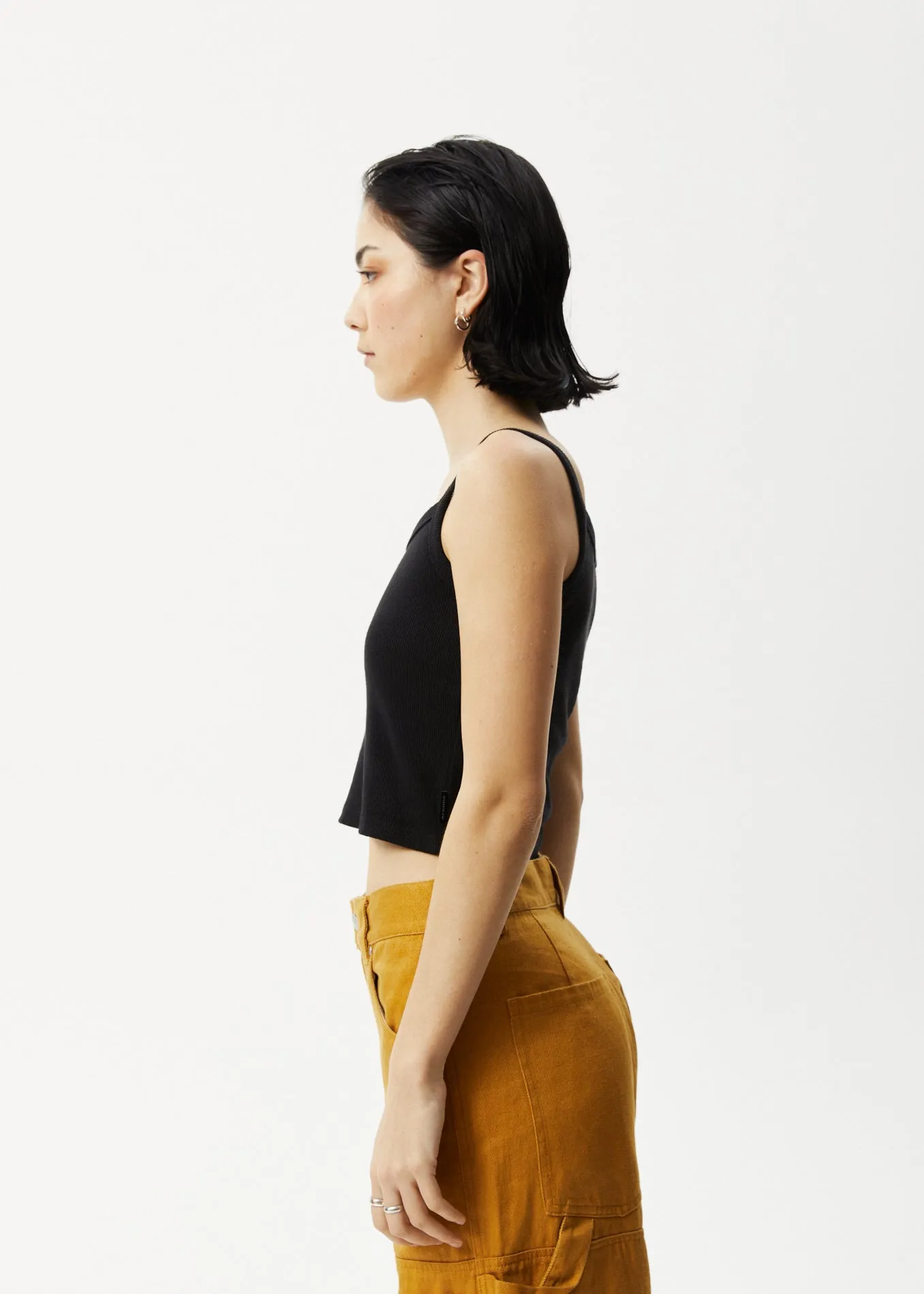 AFENDS Womens Taylor - Rib Singlet - Black sold by Afends product image thumbnail 4
