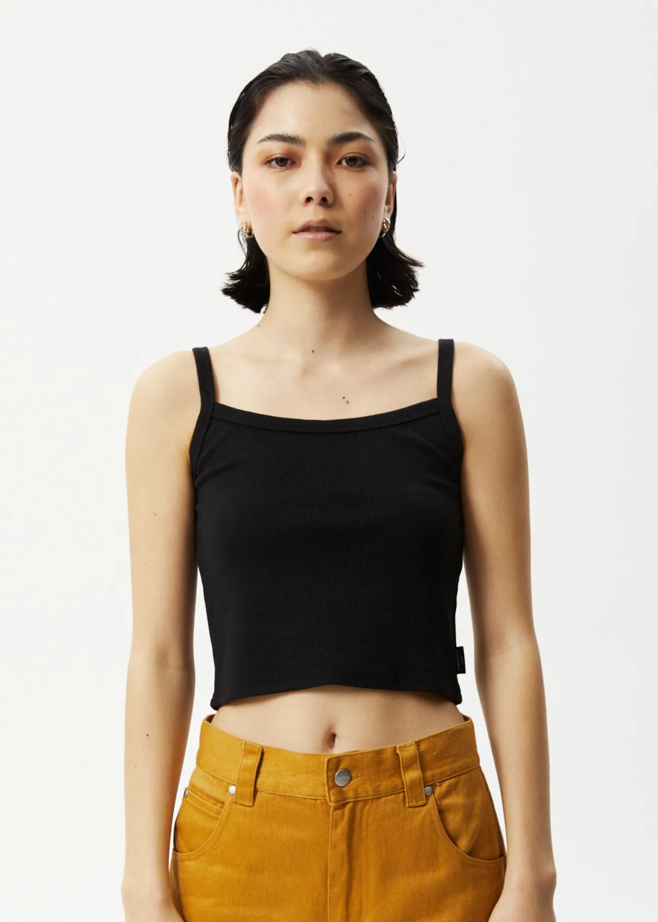 AFENDS Womens Taylor - Rib Singlet - Black sold by Afends product image thumbnail 2