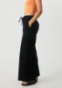 AFENDS Womens Night Away - Corduroy Baggy Wide Leg Pants - Black sold by Afends