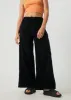 AFENDS Womens Night Away - Corduroy Baggy Wide Leg Pants - Black sold by Afends