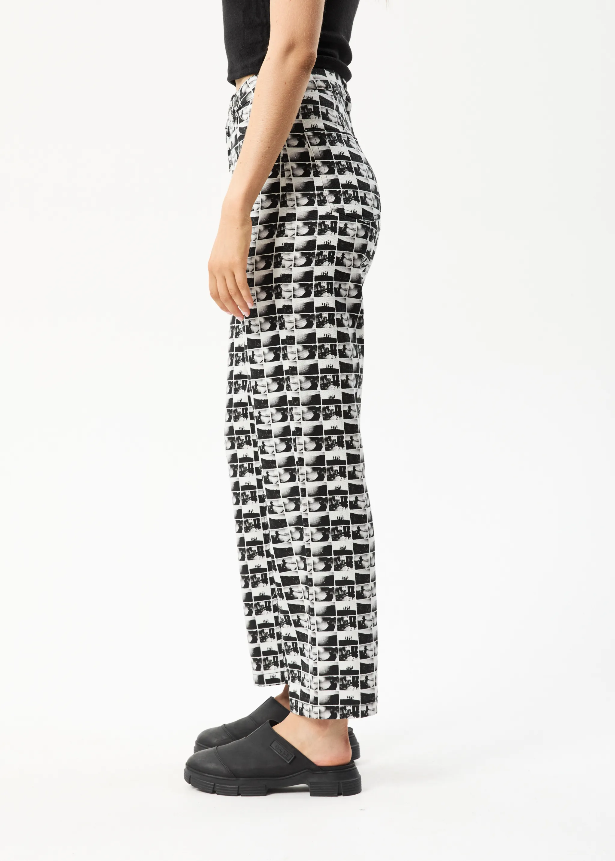 AFENDS Womens Chaos Shelby - Wide Leg Pant - Black sold by Afends product image thumbnail 3
