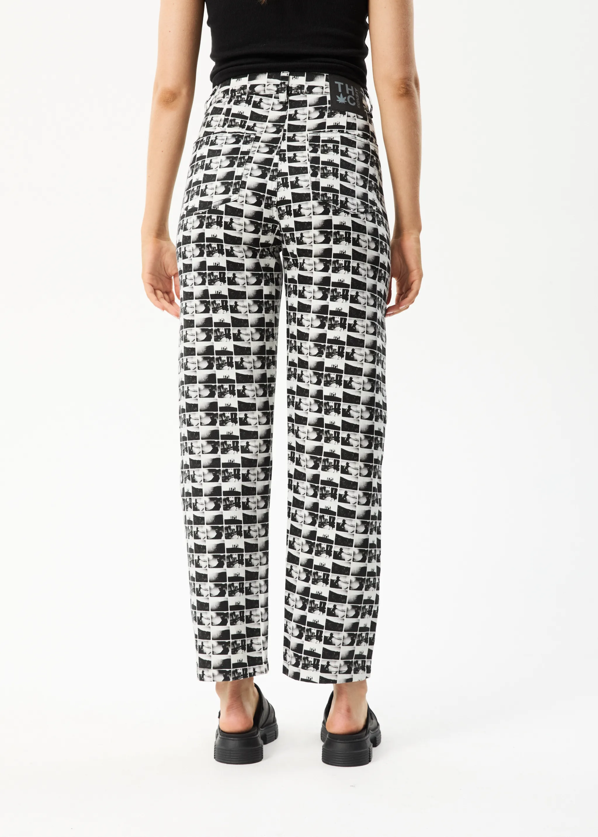 AFENDS Womens Chaos Shelby - Wide Leg Pant - Black sold by Afends product image thumbnail 4