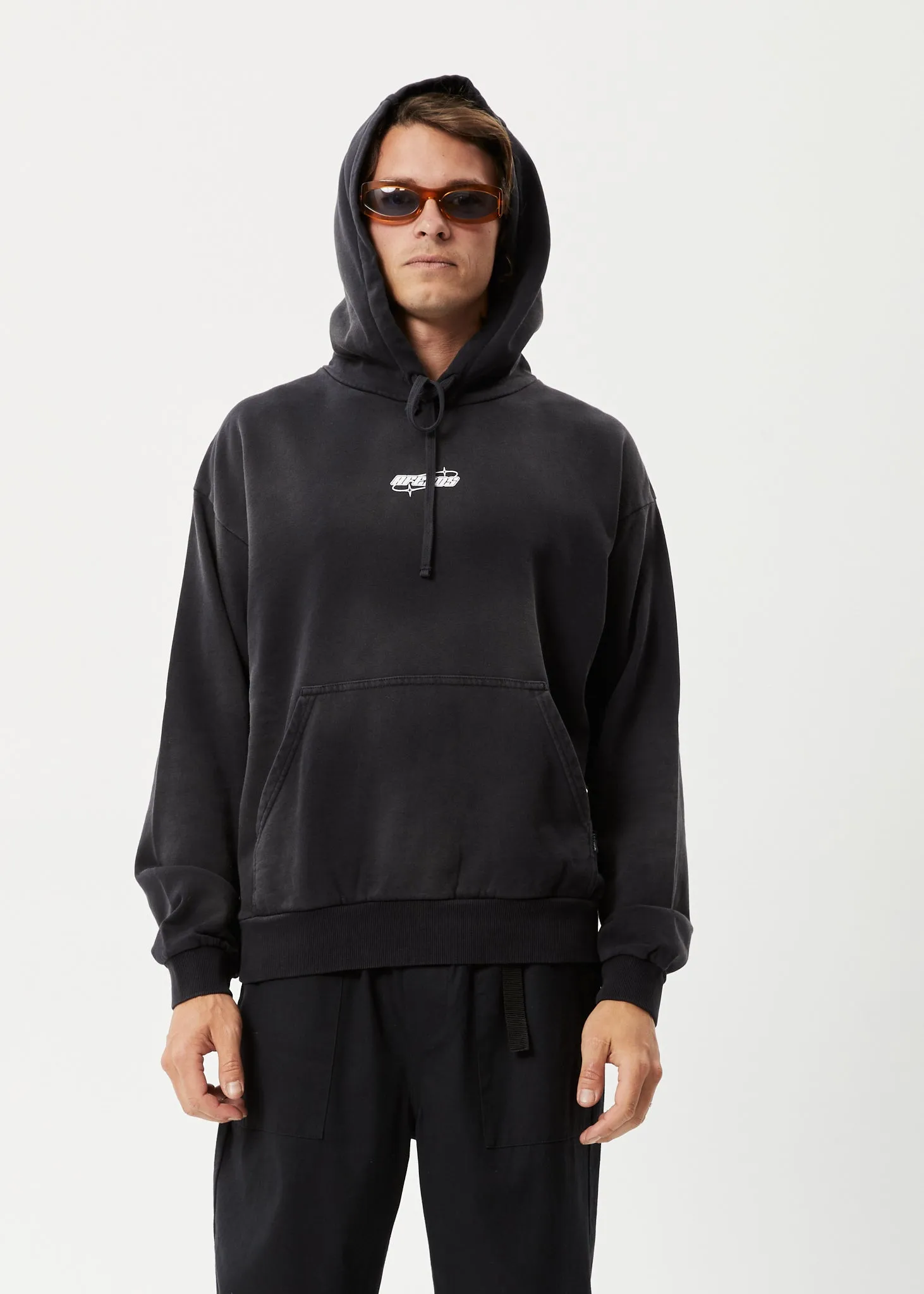 AFENDS Mens Eternal - Hoodie - Worn Black sold by Afends