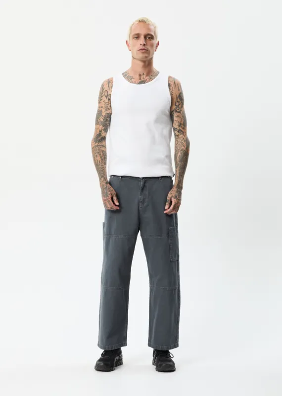 Afends Mens Disorder - Organic Denim Baggy Jeans - Slate sold by Afends