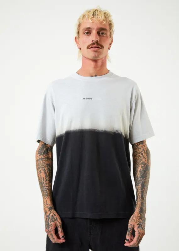 Afends Mens Bleach - Hemp Retro T-Shirt - Black sold by Afends