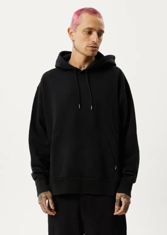 Afends Unisex Vital - Unisex Recycled Hoodie - Black sold by Afends