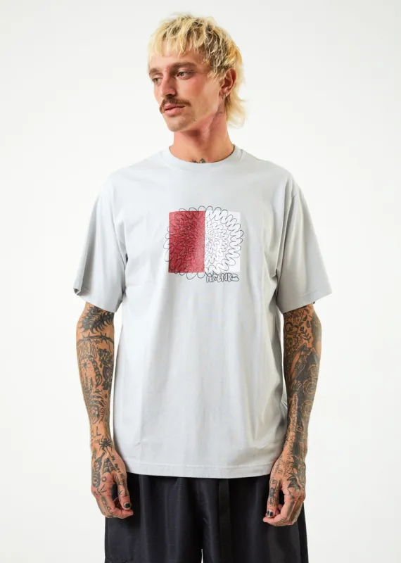 Afends Mens Existence - Recycled Retro Graphic T-Shirt - Smoke sold by Afends
