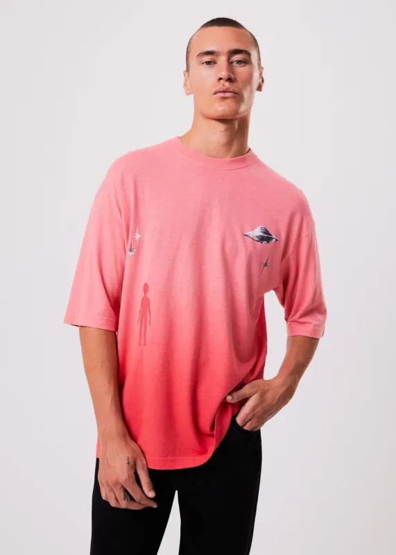 Afends Unisex Galaxy - Unisex Hemp Oversized Graphic T-Shirt - Sunrise sold by Afends