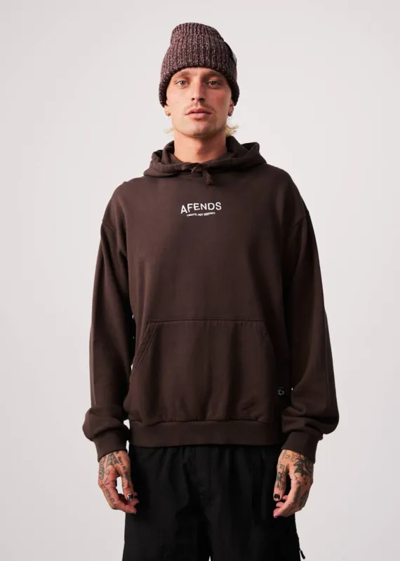 Afends Mens Spaced - Recycled Hoodie - Coffee sold by Afends
