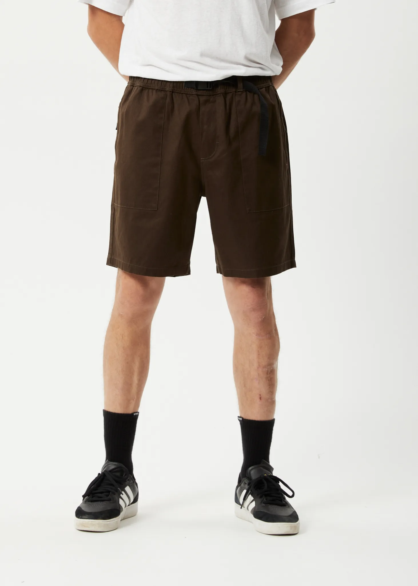 AFENDS Mens Cabal - Elastic Waist Shorts - Coffee sold by Afends product image thumbnail 2