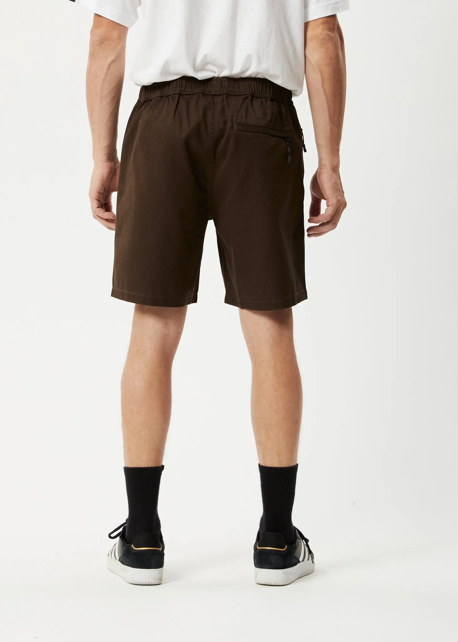 AFENDS Mens Cabal - Elastic Waist Shorts - Coffee sold by Afends product image thumbnail 5