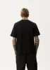 AFENDS Mens Flame - Retro Tee - Black sold by Afends