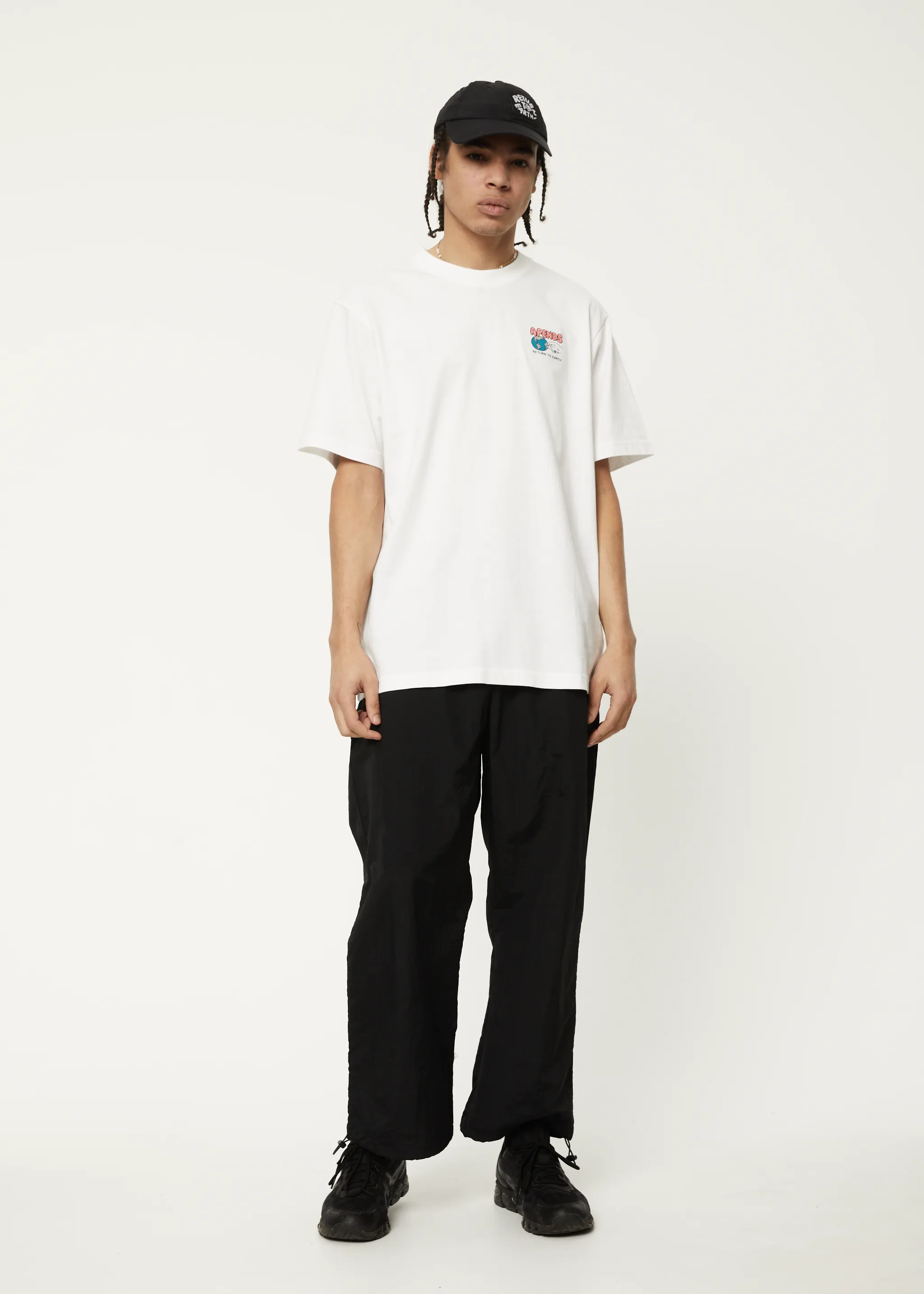 AFENDS Mens Back To It - Retro Graphic Logo T-Shirt - White sold by Afends product image thumbnail 3